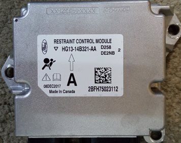 Ремонт блоку SRS AIRBAG HG13-14B321-AA для Ford 1233 фото