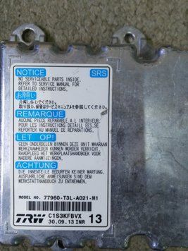 Ремонт блоку SRS AIRBAG 77960-T3L-A021-M1 для Honda ALL model 137197 фото