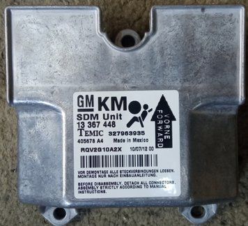 Ремонт блока SRS AIRBAG 13367448 для Opel Astra 140392 фото