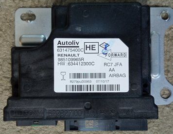 Ремонт блока SRS AIRBAG 985109965R для Renault&nbsp; 1286 фото