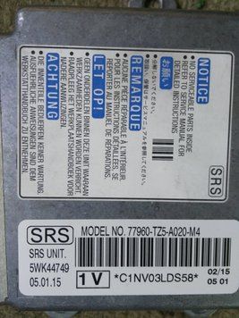 Ремонт блока SRS AIRBAG 77960-TZ5-A020 для Acura New Model 134615 фото