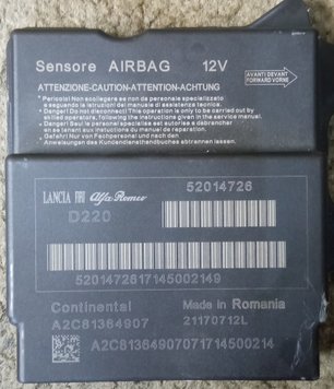 Ремонт блока SRS AIRBAG 52014726 для Fiat  1279 фото