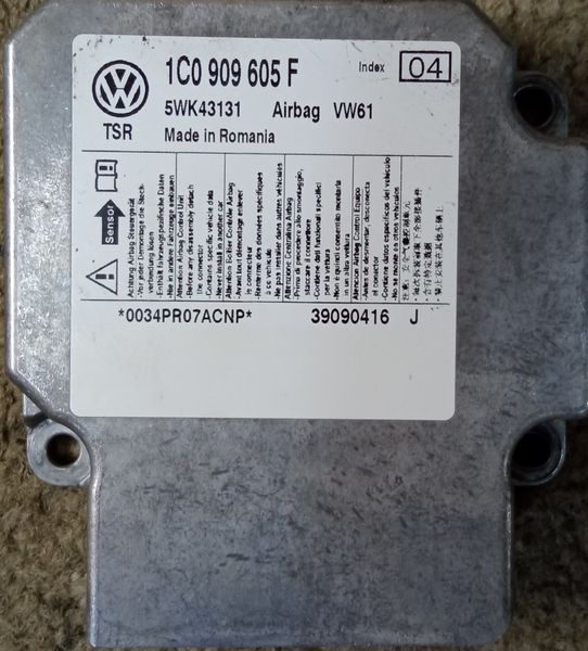 Ремонт блока SRS AIRBAG 1C0909605F для Volkswagen VW model 142624 фото