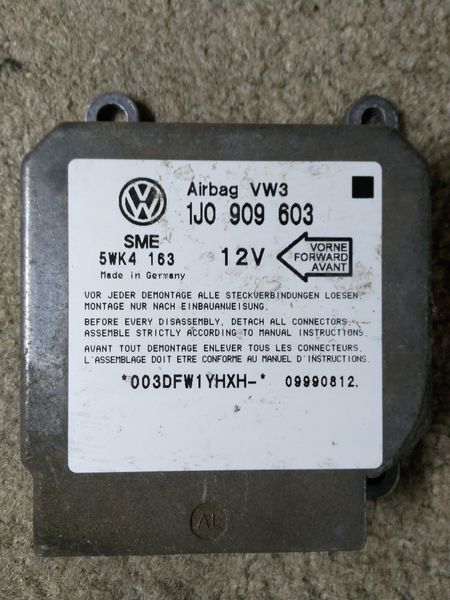 Ремонт блока SRS AIRBAG 1J0909603 для Volkswagen VW model 142632 фото