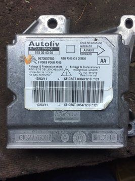 Ремонт блока SRS AIRBAG 9673657980 для Citroen C3 135458 фото