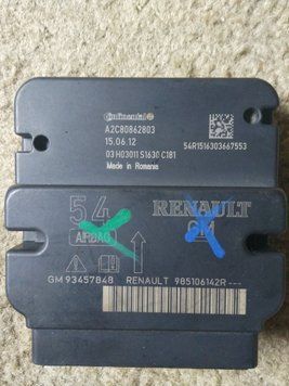 Ремонт блока SRS AIRBAG 985106142R для Renault 141237 фото