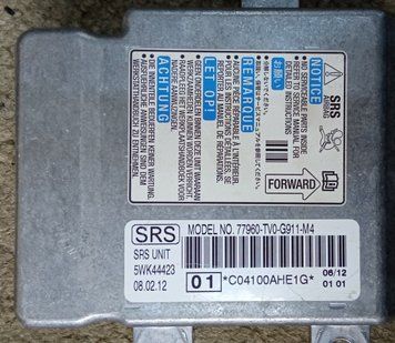 Ремонт блока SRS AIRBAG 77960-TV0-G911-M4 для Honda ALL model 137346 фото