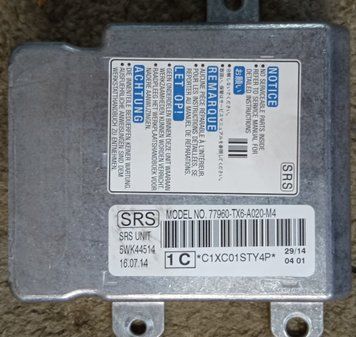 Ремонт блока SRS AIRBAG 77960-TX6-A020-M4 для Honda ALL model 137350 фото