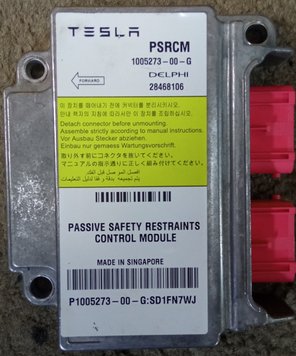 Ремонт блока SRS AIRBAG 1005273-00-G для Tesla ModelS 141805 фото