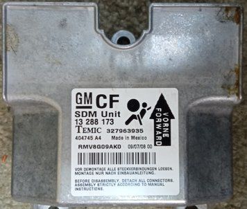 Ремонт блока SRS AIRBAG 13288173 для Opel Zafira 140556 фото